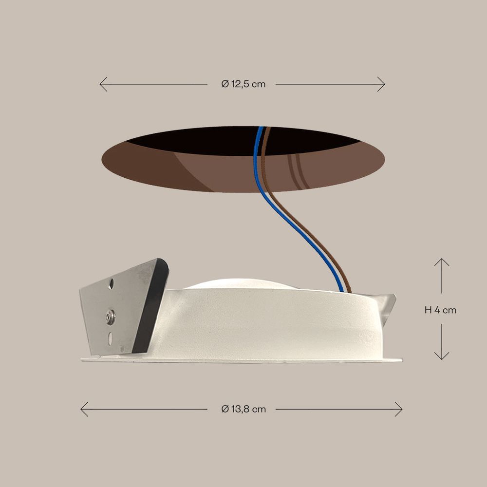 s.luce Santa Deep Foco empotrable LED orientable y regulable