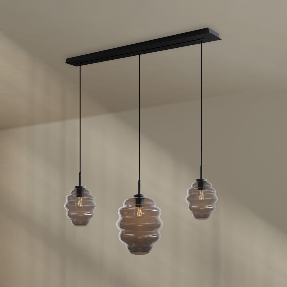 s.luce Echos lámpara de mesa 3 luces 120cm Ø 18/25cm