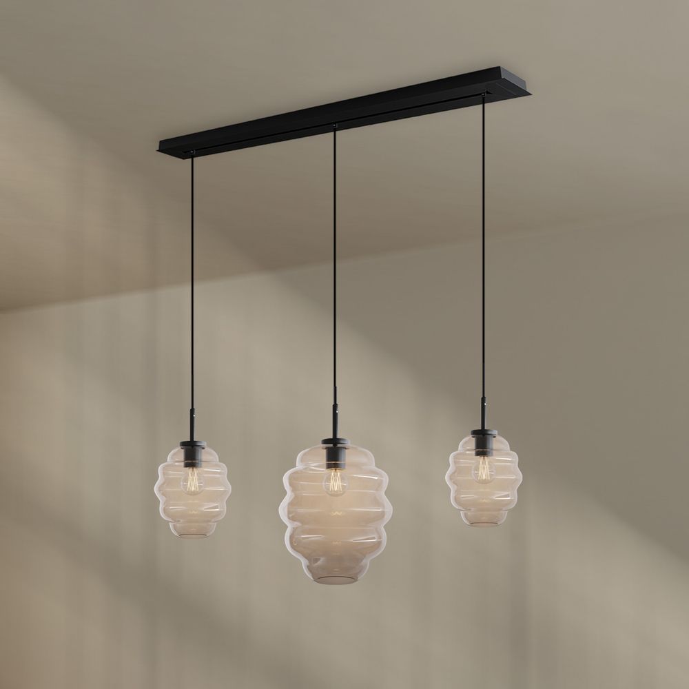 s.luce Echos lámpara de mesa 3 luces 120cm Ø 18/25cm