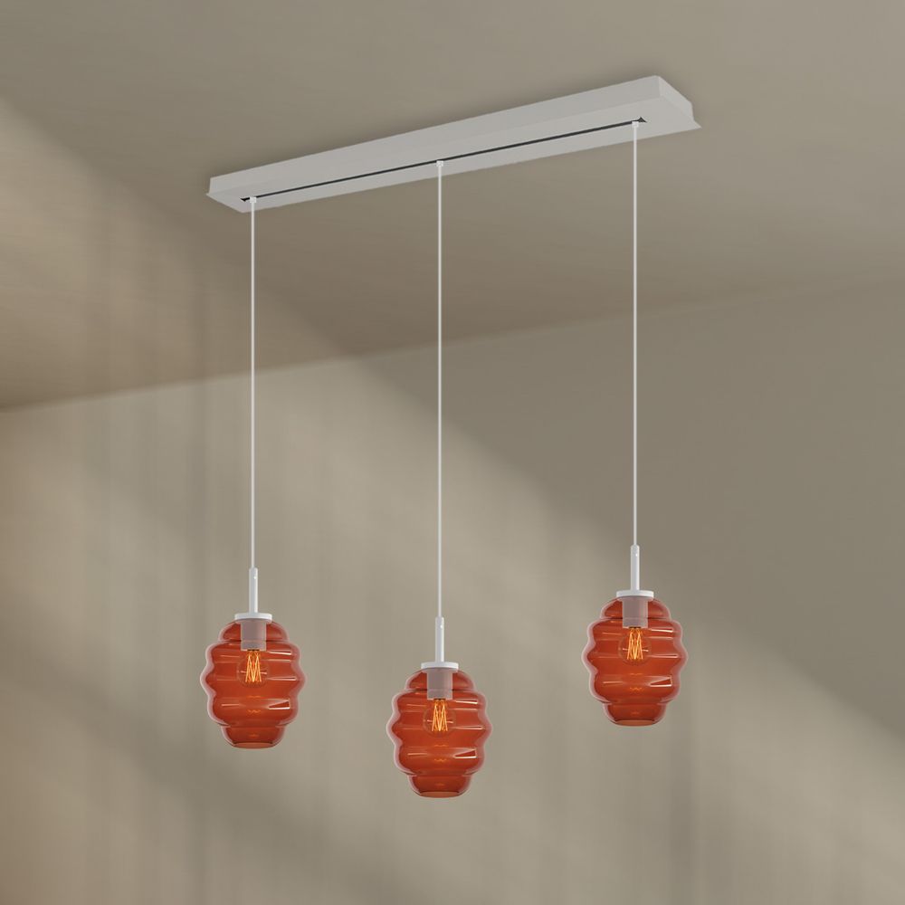 s.luce Echos lámpara de mesa colgante 3 luces 120cm Ø 18cm