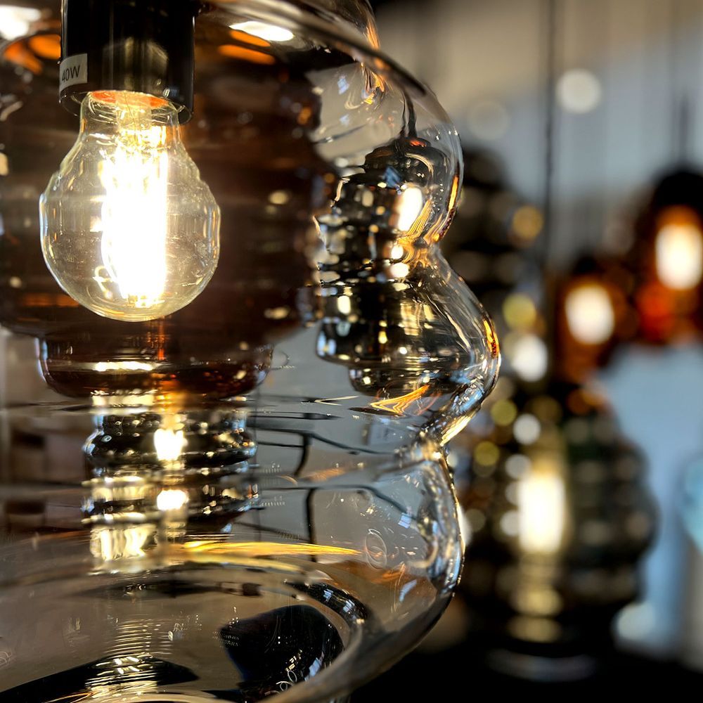 s.luce Echos lámpara de mesa de comedor 8 luces 200cm 3 filas Ø 18/25cm