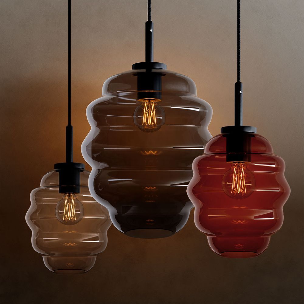 s.luce Echos lámpara de mesa de comedor 8 luces 200cm 3 filas Ø 25cm