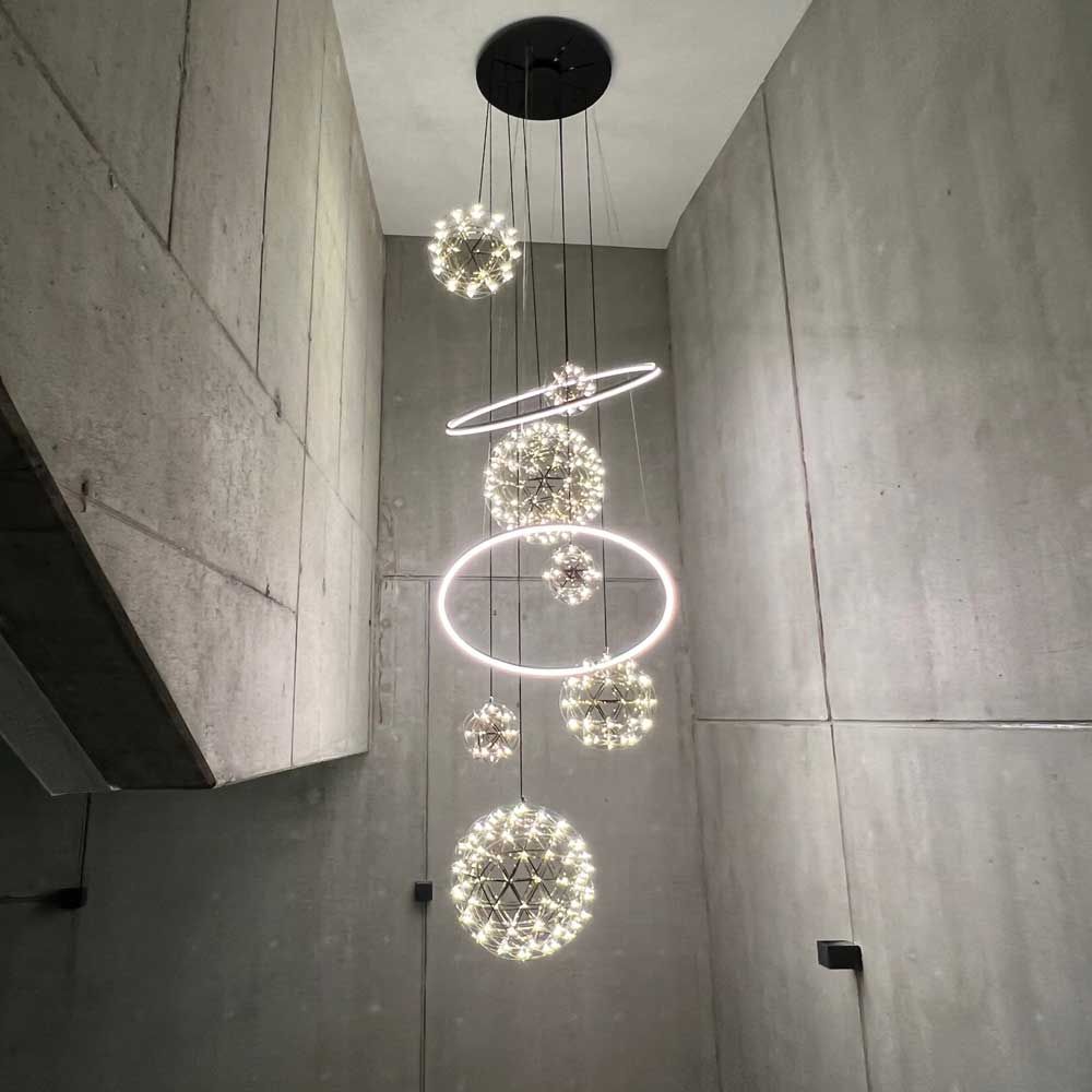 s.luce Fusion XXL gallery light Anillo LED de 8 luces