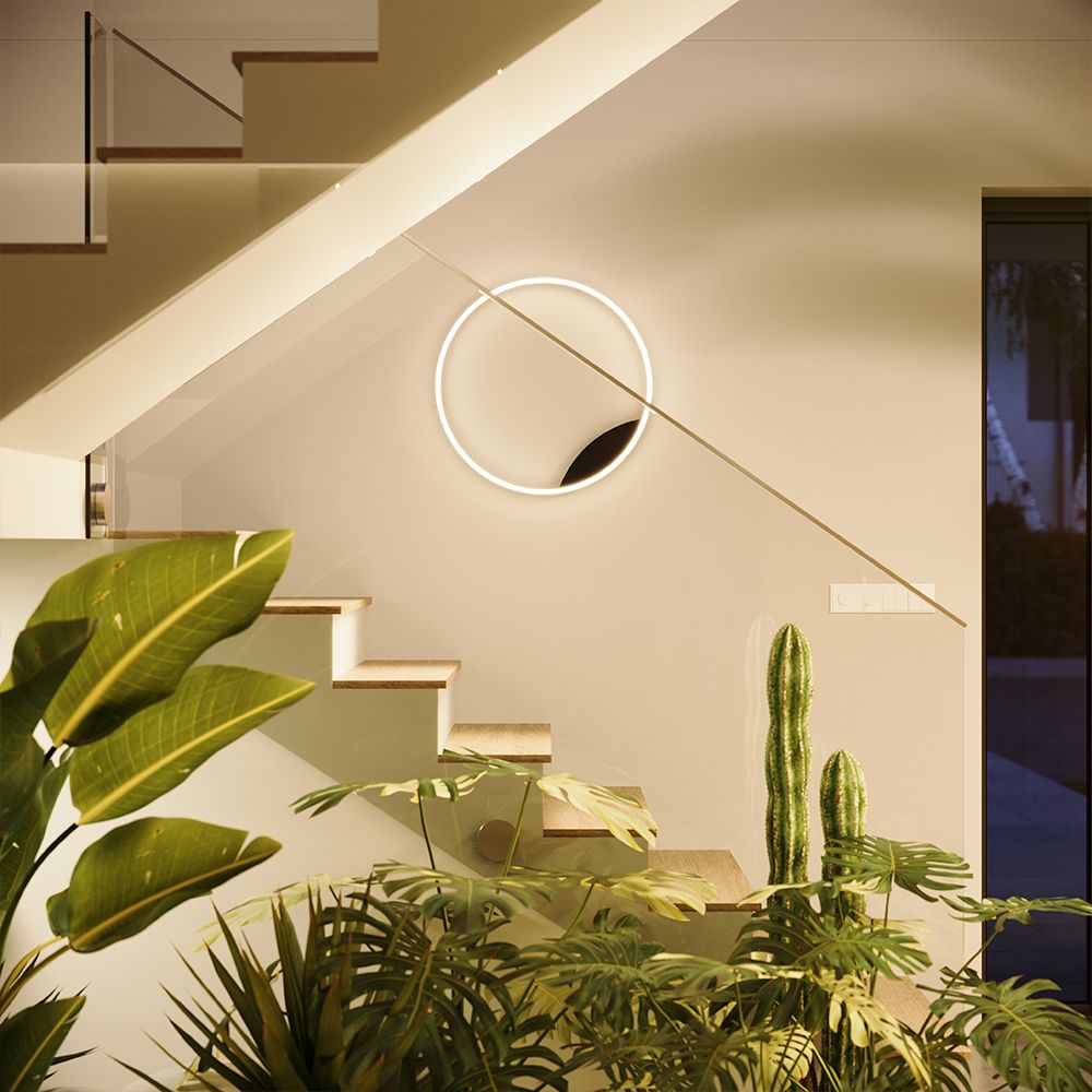 s.luce Aplique y plafón LED circular moderno regulable