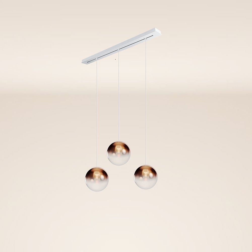 s.luce Orb Lámpara colgante de mesa de comedor de 3 luces Ø 30 120cm