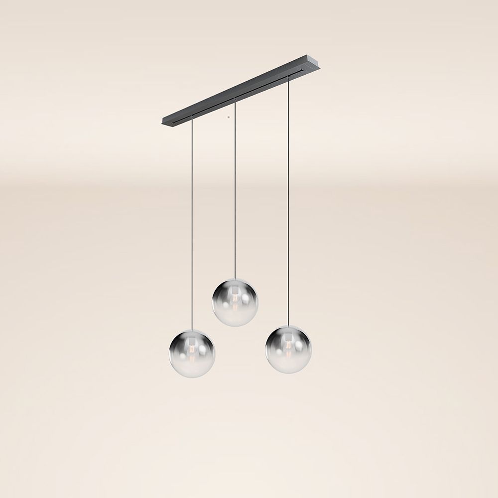 s.luce Orb Lámpara colgante de mesa de comedor de 3 luces Ø 30 120cm