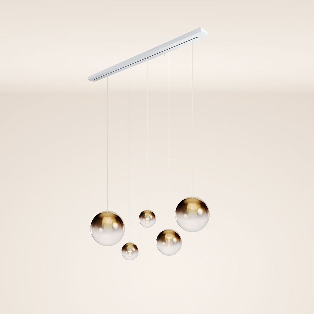 s.luce Orb mesa de comedor lámpara colgante 5 luces 160cm
