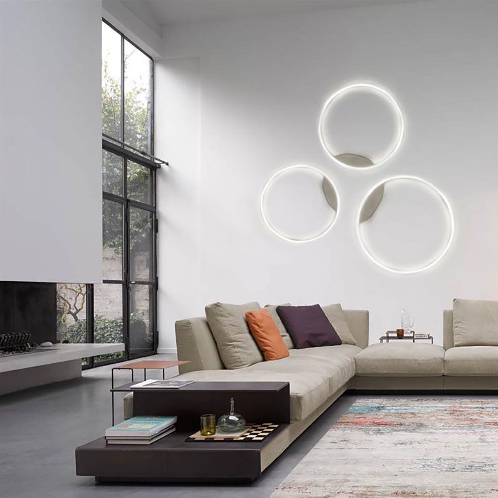 s.luce Aplique y plafón LED circular moderno regulable
