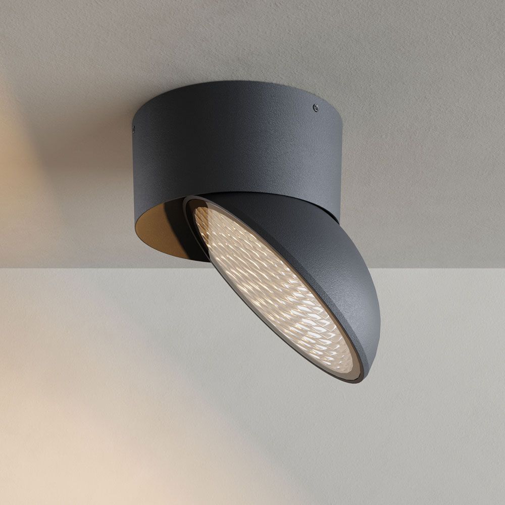s.luce Santa Out Plafón LED exterior IP65 orientable