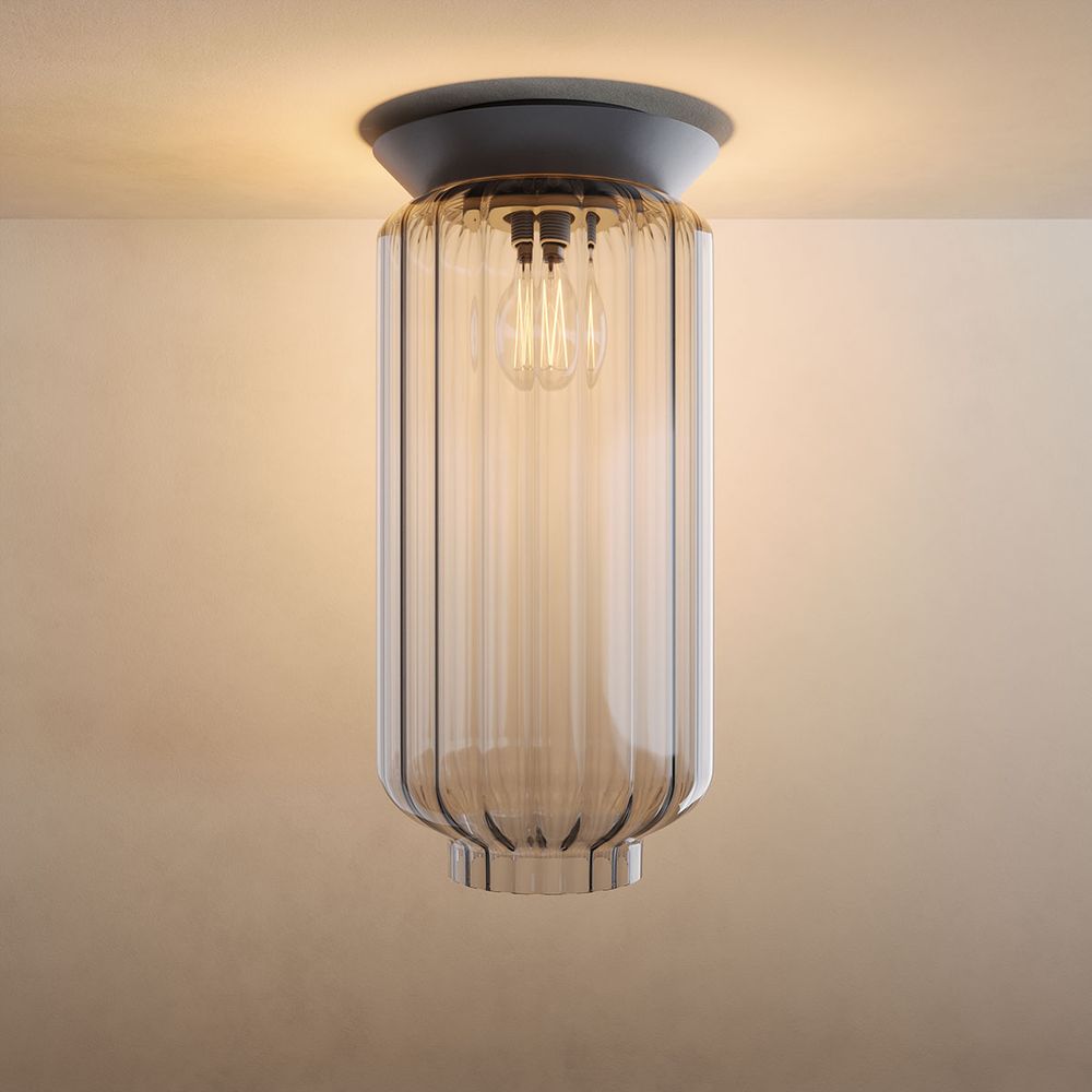 Lámpara de techo de cristal s.luce Velo E27