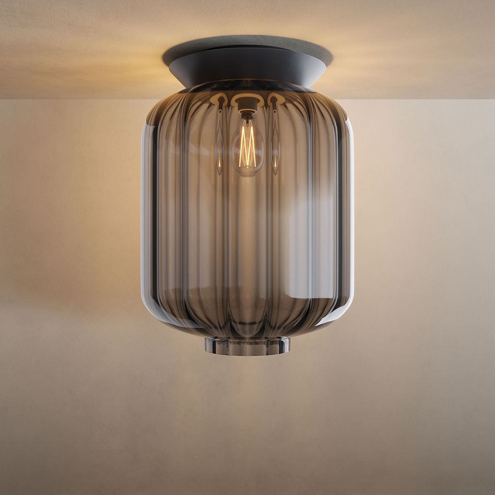Lámpara de techo de cristal s.luce Velo E27