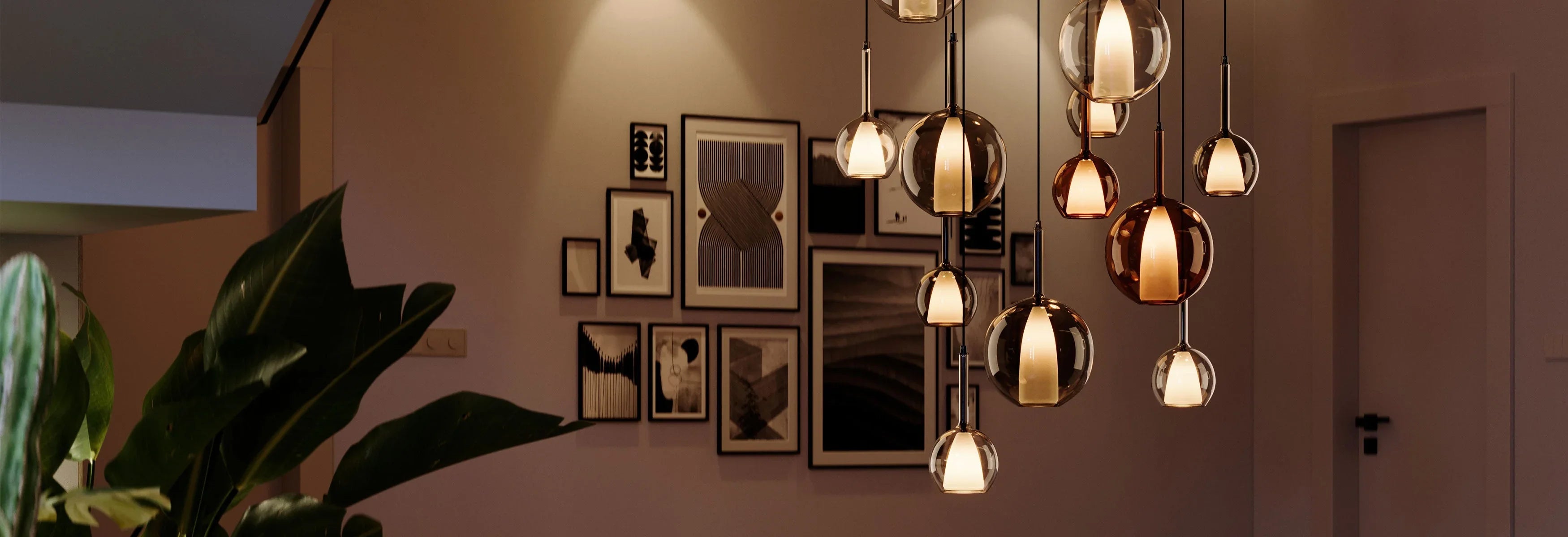 Luz de galería de 12 lámparas