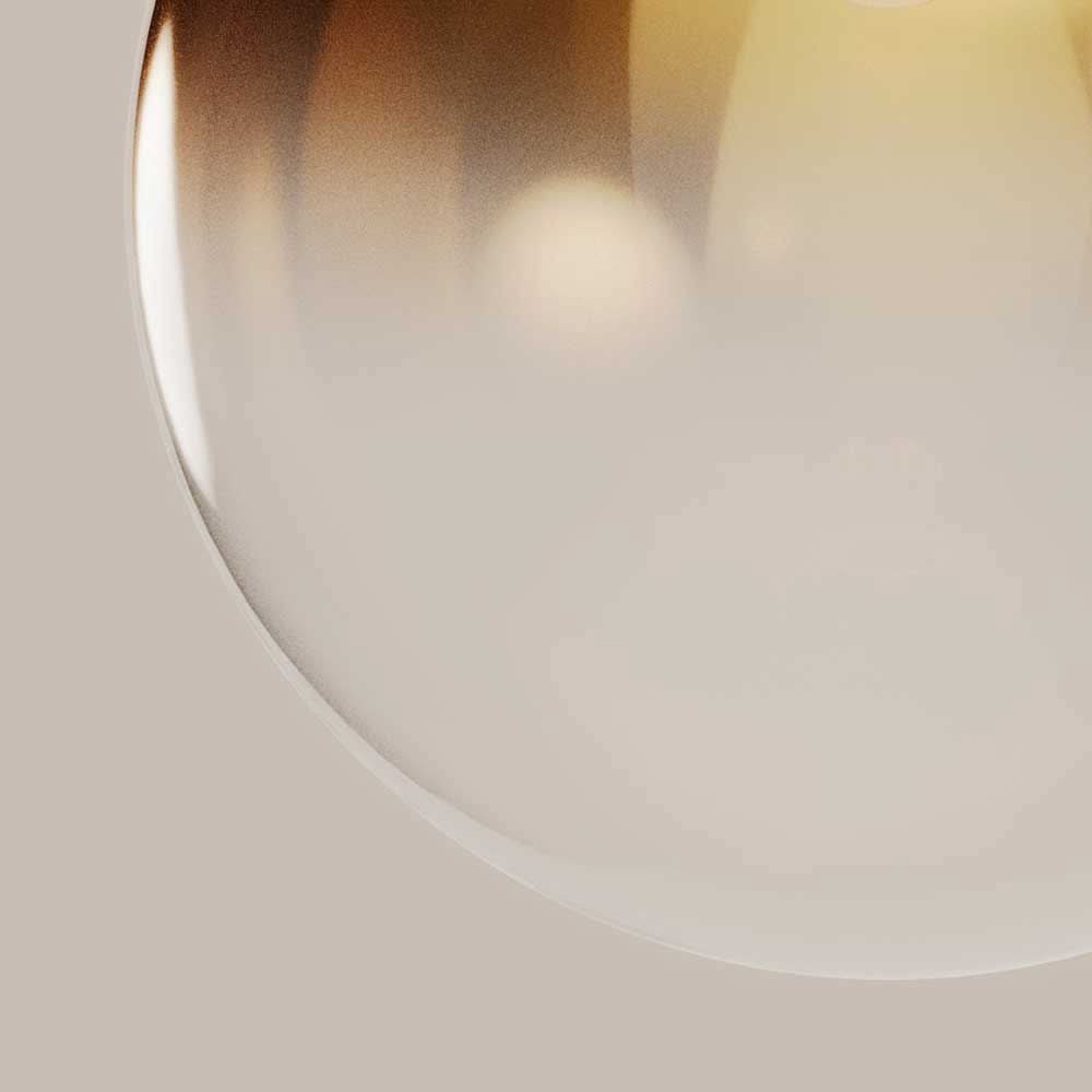 s.luce Orb boule de verre Suspension 150cm blanc