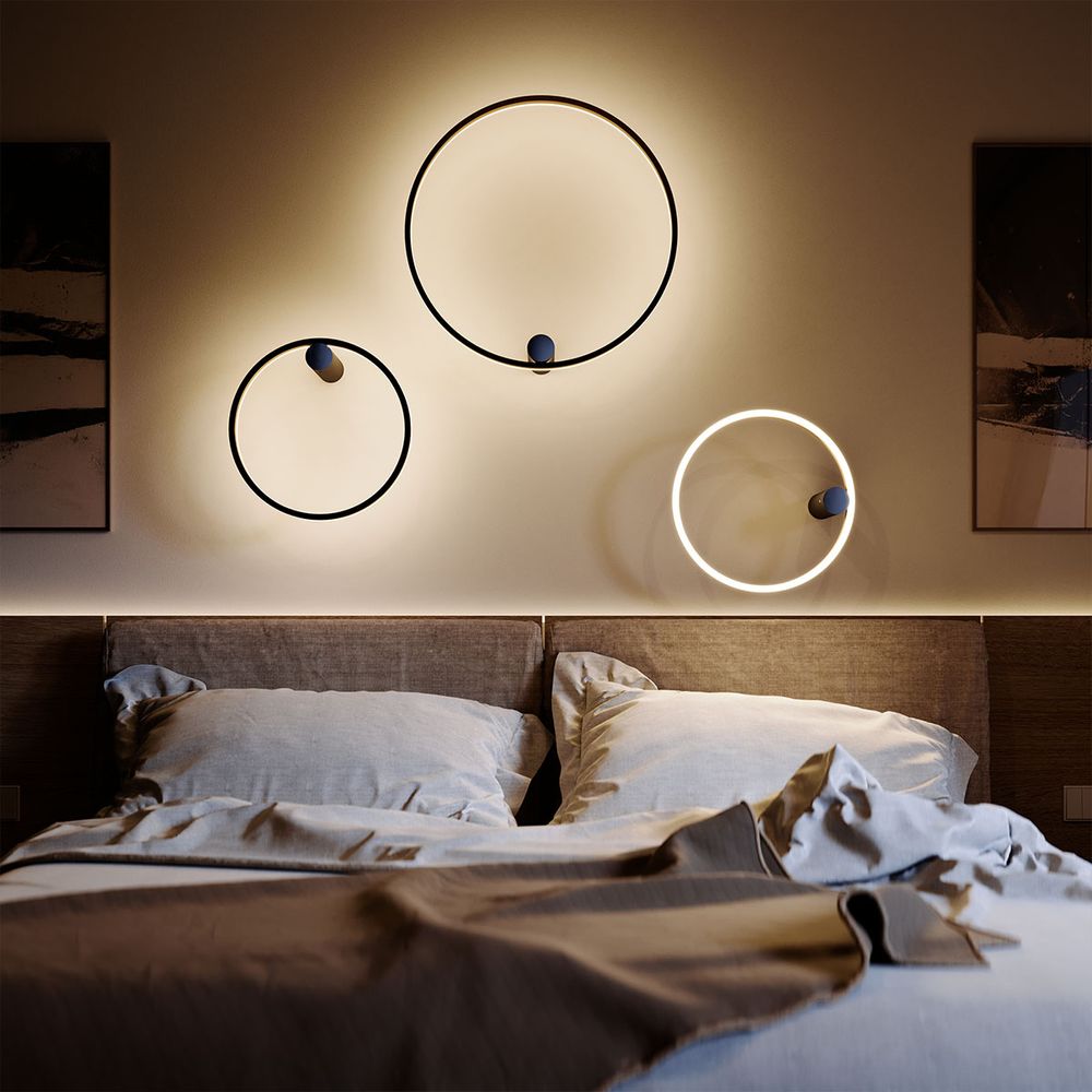 s.luce Ring Air LED Applique murale & plafonnier Ø 40cm rond indirect