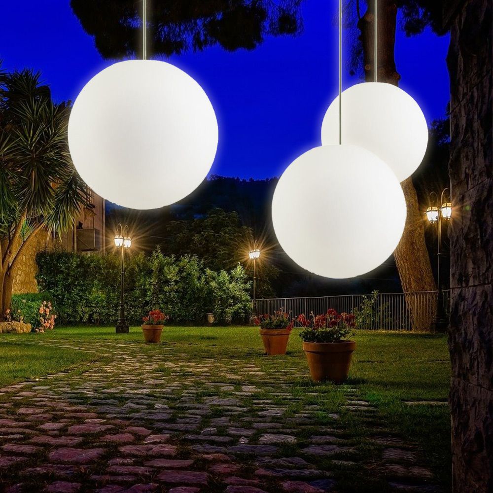 s.luce Globe Lampe sphérique suspendue pour l'intérieur et l'extérieur IP54