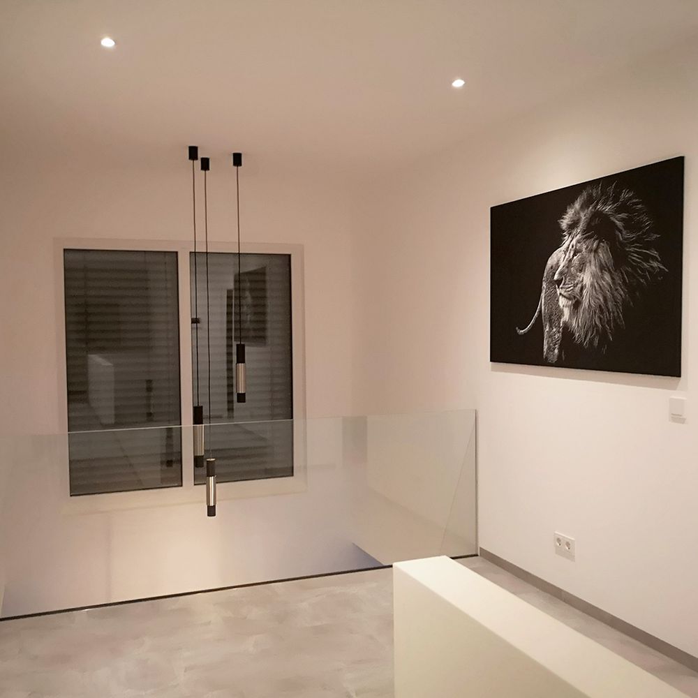 s.luce Lampe à suspendre Crutch incl. cylindre décoratif interchangeable