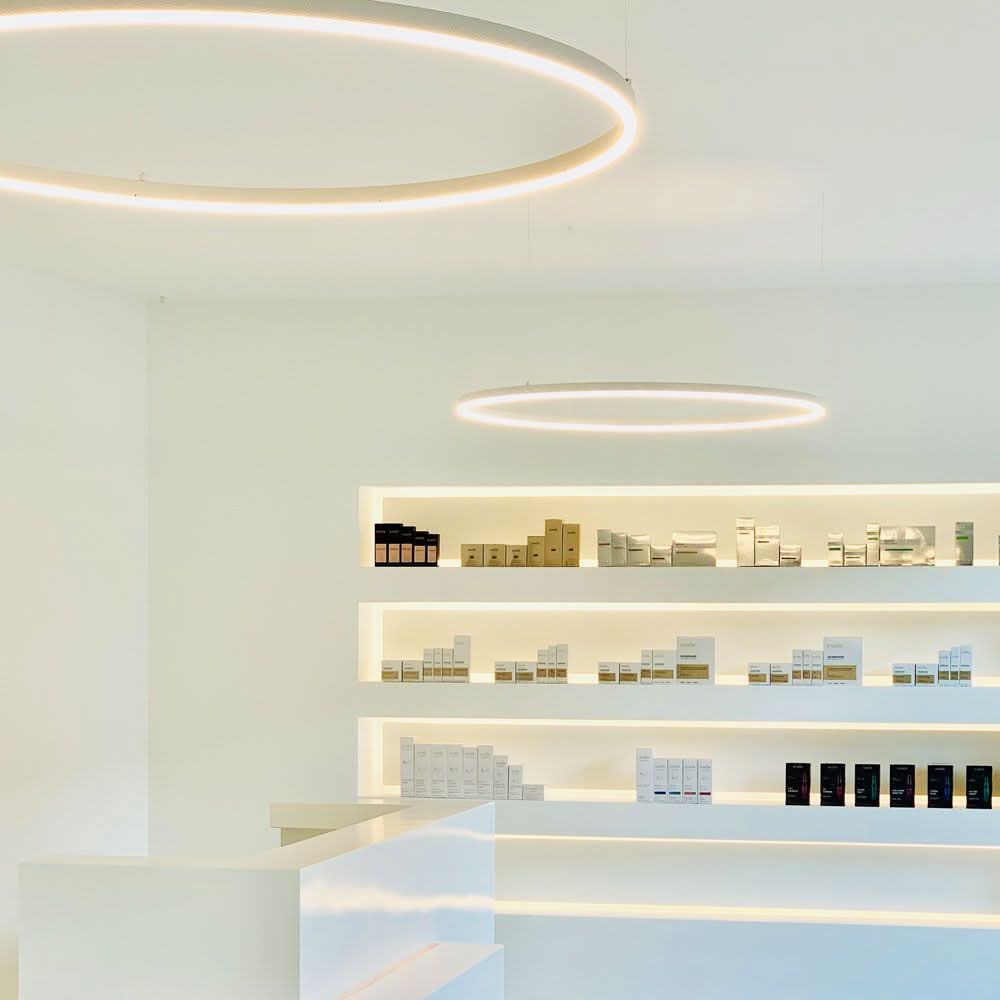 s.luce LED Ring Lampe à suspendre Ø 100cm