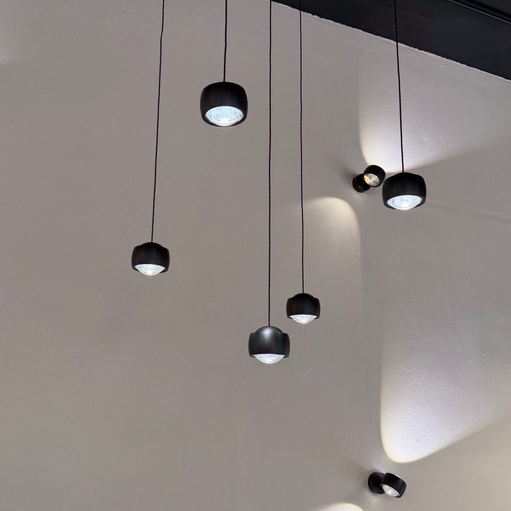 s.luce Beam LED Suspension à 3 ou 5 flammes Baldaquin modulaire