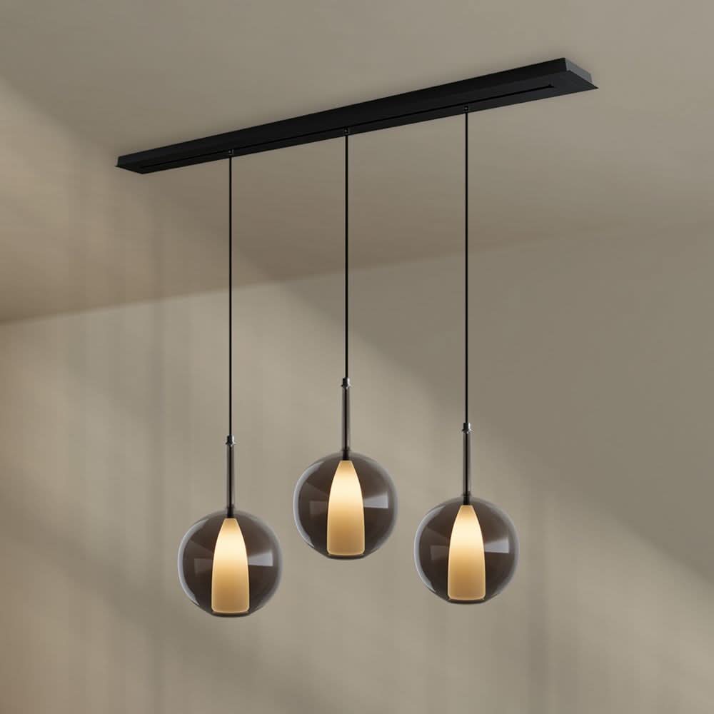 s.luce Belluna lampe de table 3 flammes 160cm baldaquin