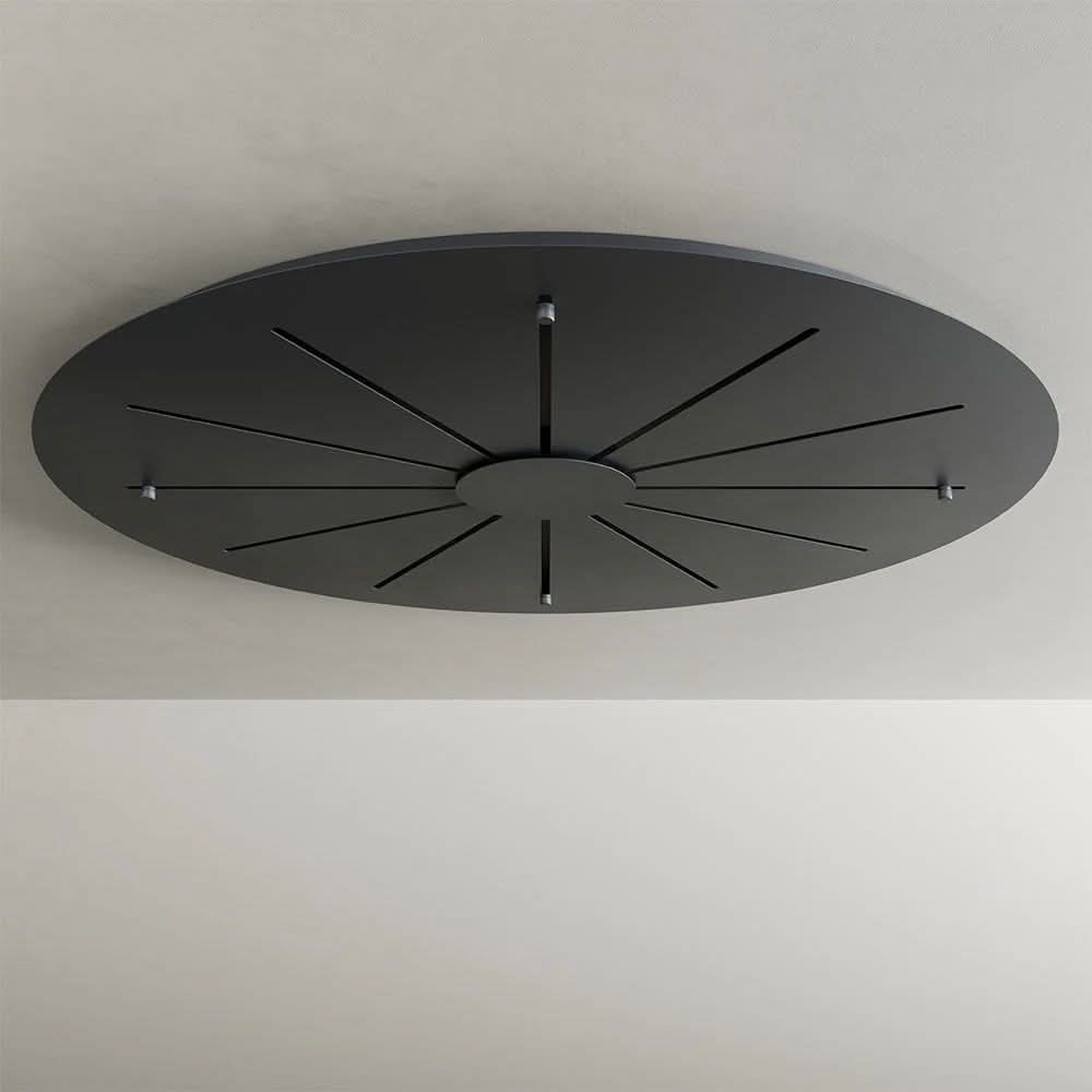 s.luce Belluna lampe de galerie à 20 flammes Ø 120cm baldaquin