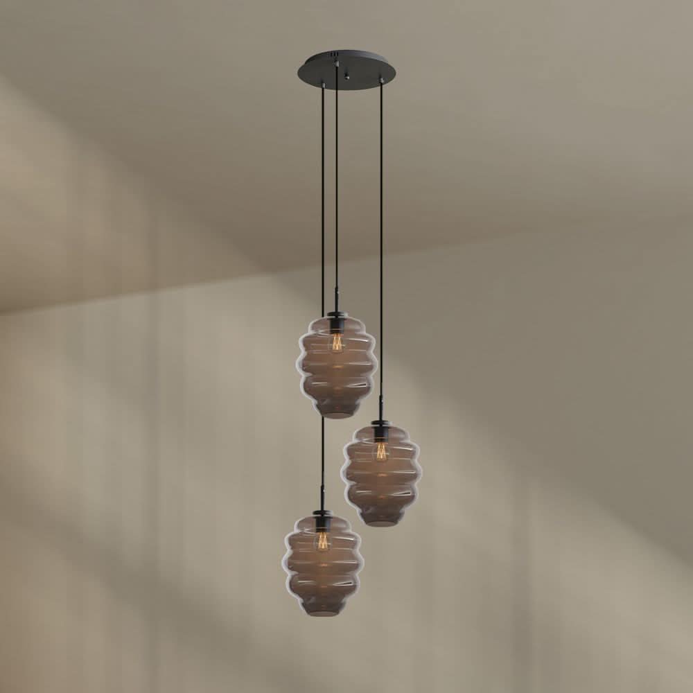 s.luce Echos lampe de galerie à 3 flammes Ø 40cm baldaquin Ø 25cm