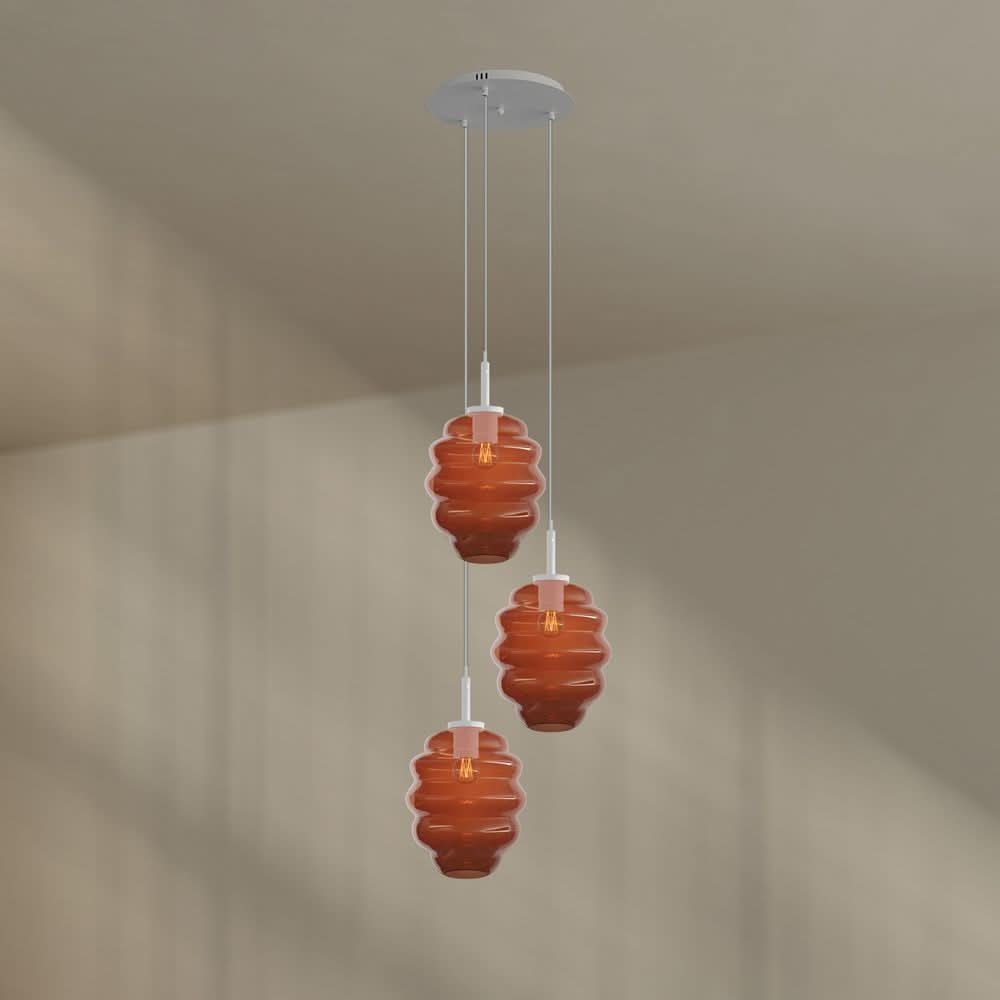 s.luce Echos lampe de galerie à 3 flammes Ø 40cm baldaquin Ø 25cm