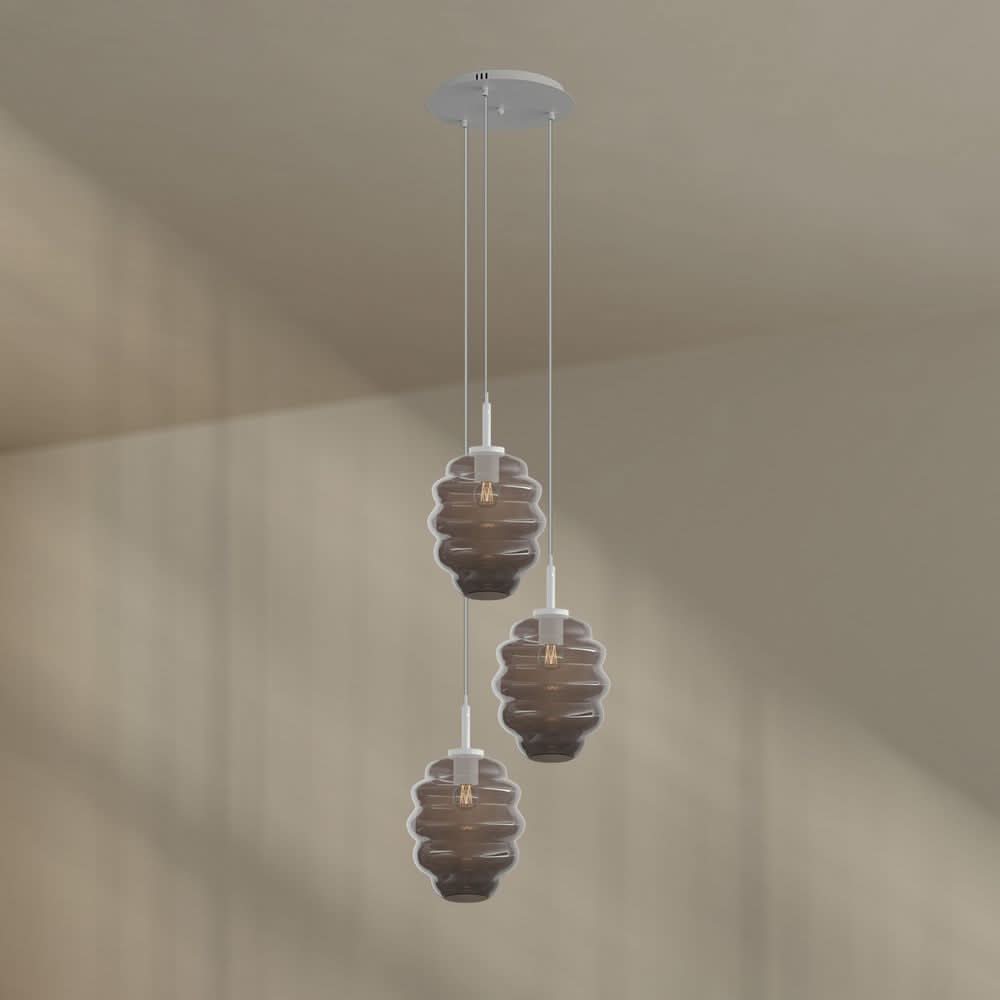 s.luce Echos lampe de galerie à 3 flammes Ø 40cm baldaquin Ø 25cm