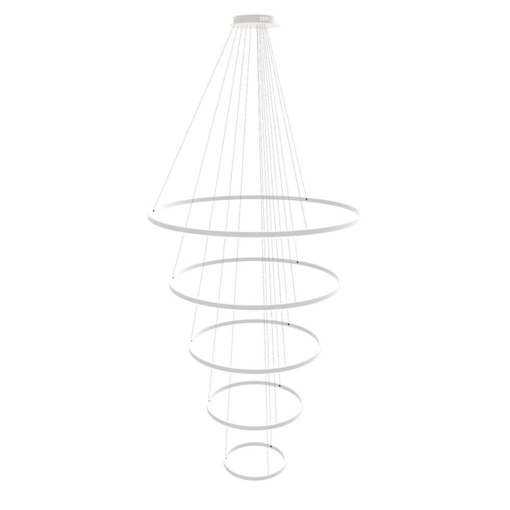 s.luce LED Ring Lampe suspendue à 5 flammes centrée