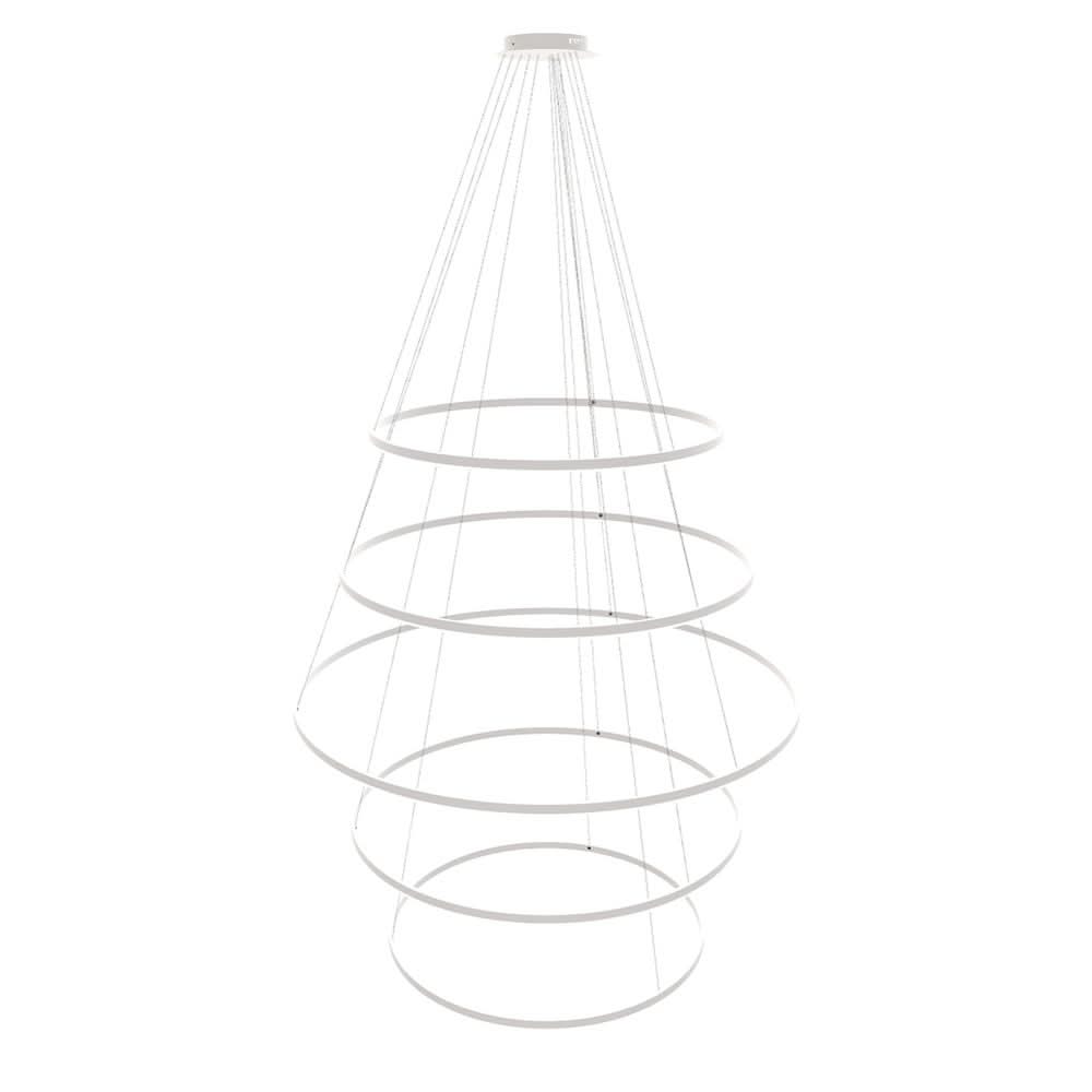 s.luce LED Ring Lampe suspendue à 5 flammes centrée