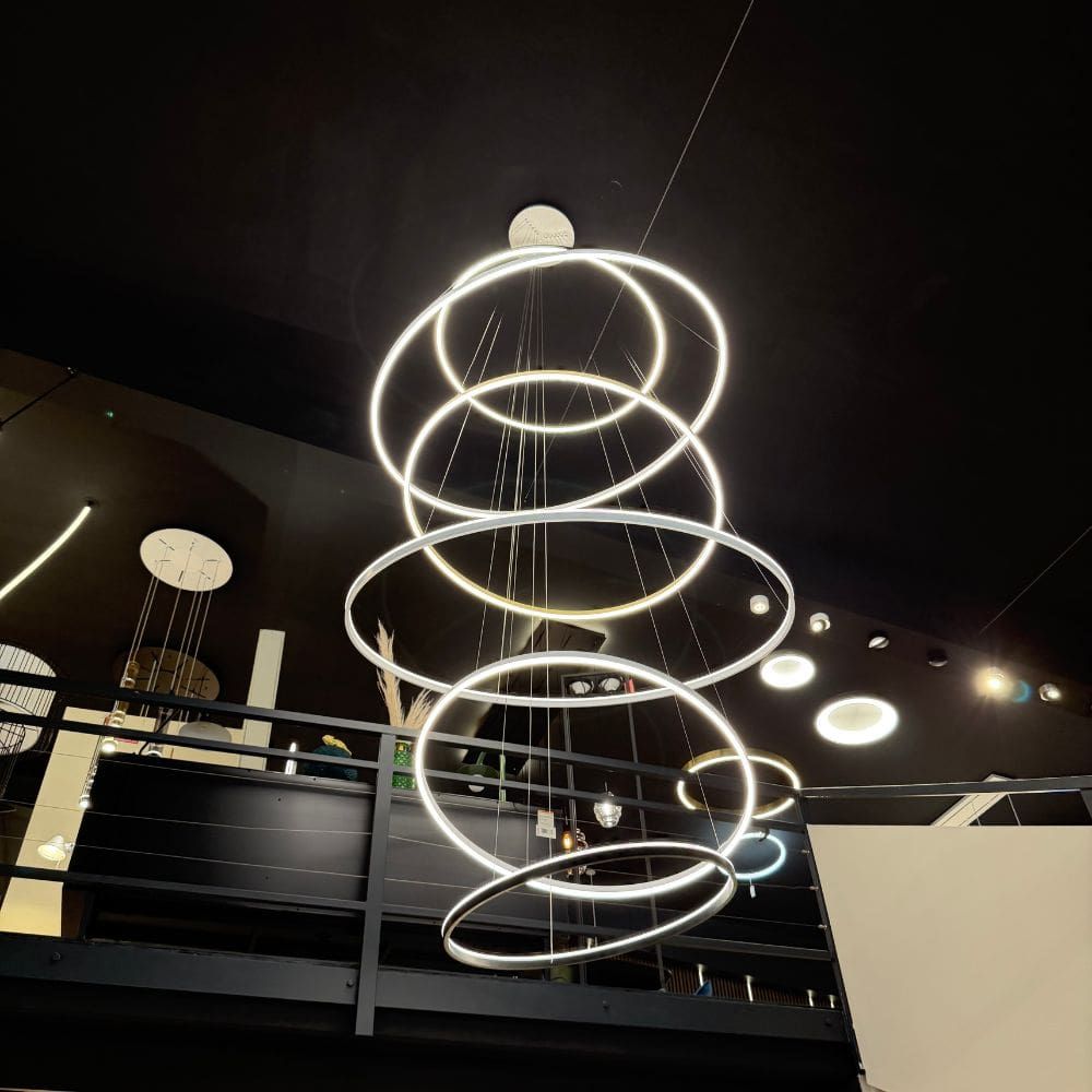 s.luce LED Ring Lampe à suspendre à 2 flammes centrée