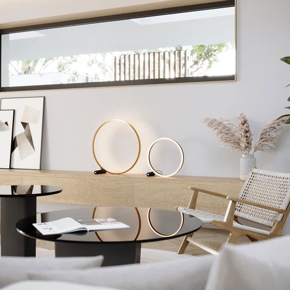 s.luce LED Ring Lampe de table Direct ou Indirect