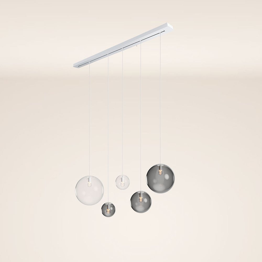 s.luce Orb Lampe à suspendre de table à manger 5 flammes 160cm