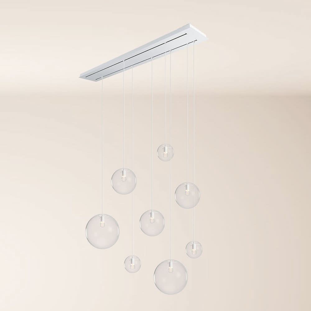 s.luce Orb Lampe de table 8 flammes 160cm 2 rangées