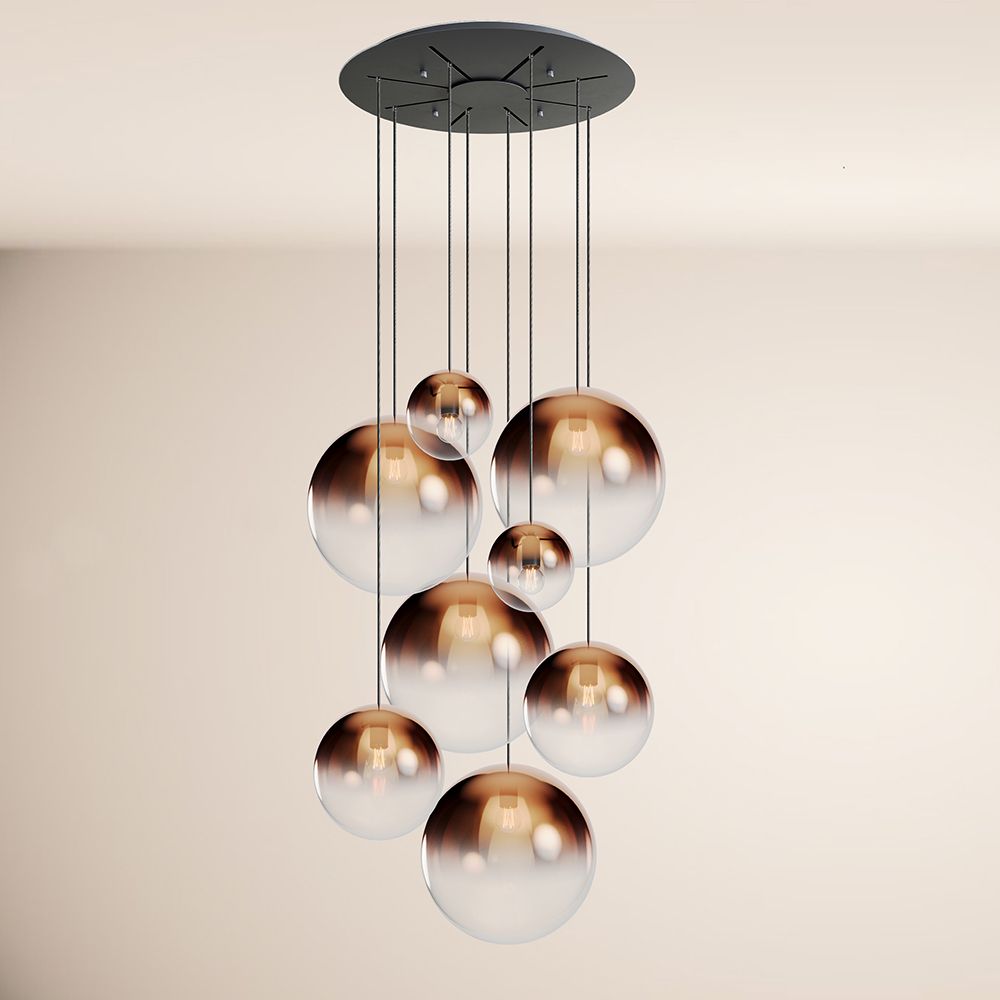 s.luce Orb Lampe de galerie 8 flammes Modulaire