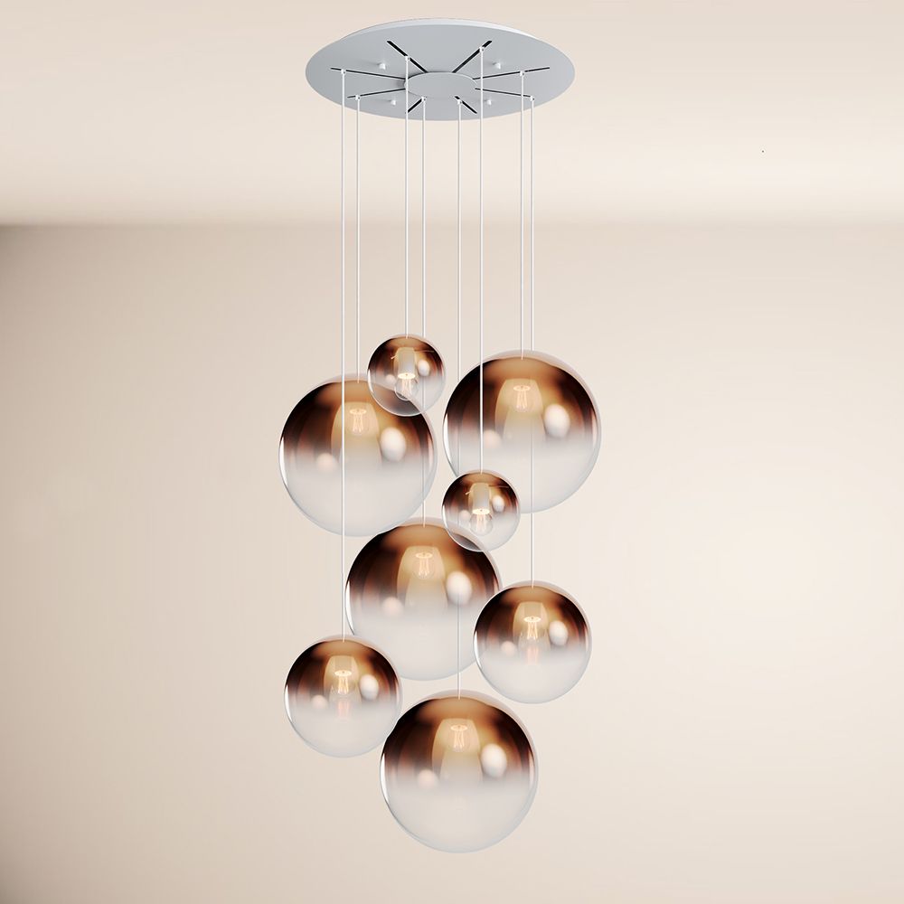 s.luce Orb Lampe de galerie 8 flammes Modulaire