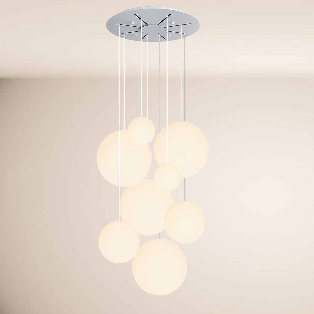 s.luce Orb Lampe de galerie 8 flammes Modulaire