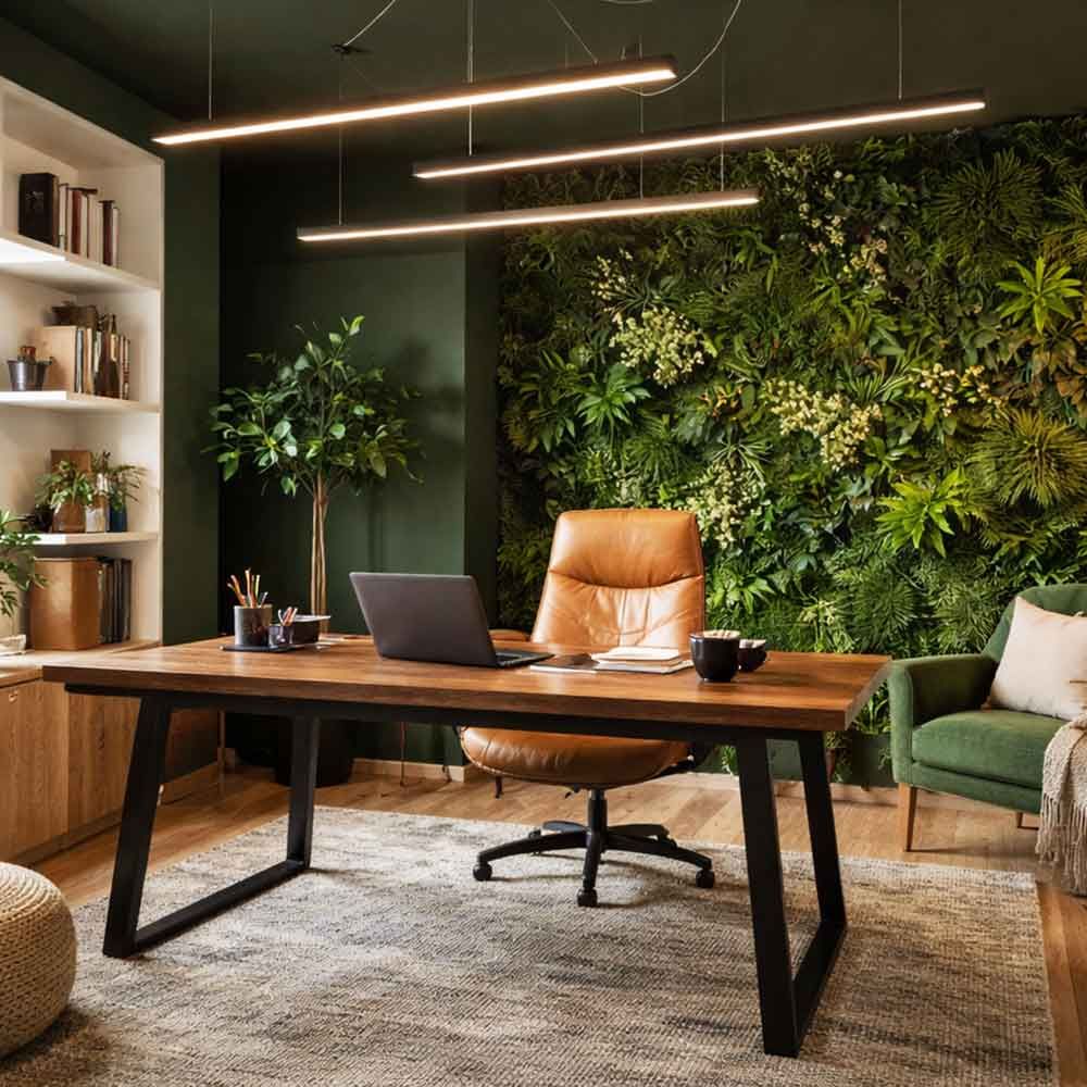 s.luce Lampe linéaire LED Suspension de bureau XL sur mesure 2700K