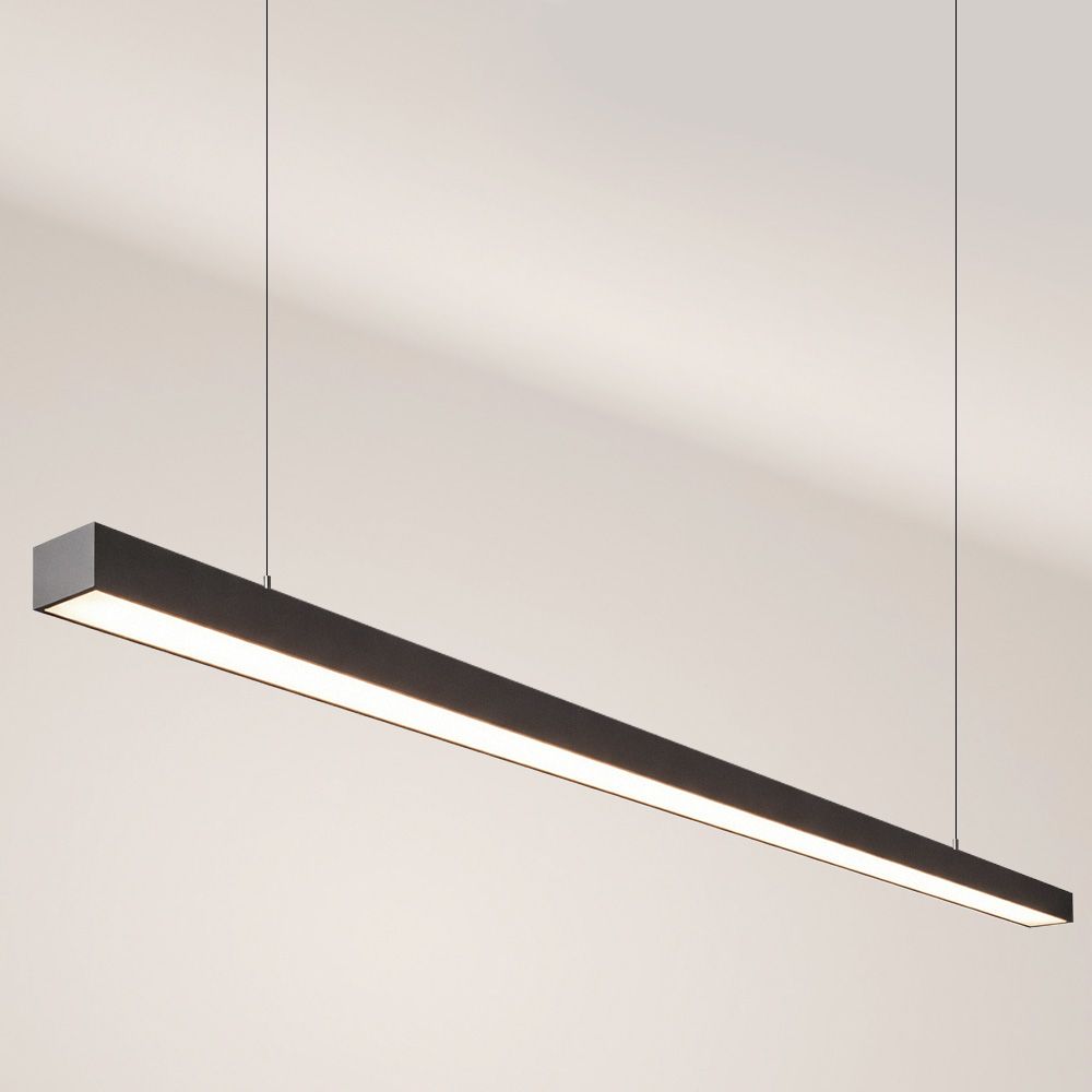 s.luce Luminaire linéaire LED Suspension de bureau XL sur mesure 4000K