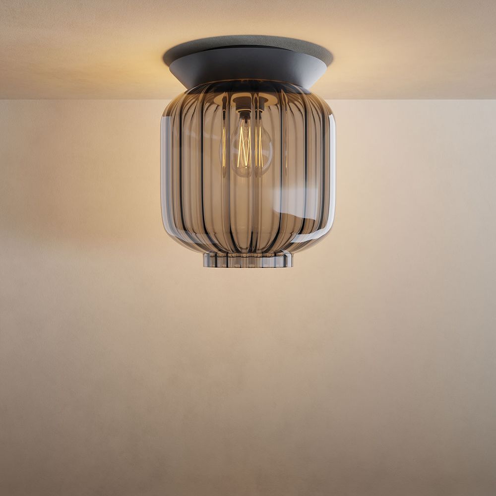 s.luce Velo plafonnier en verre E27