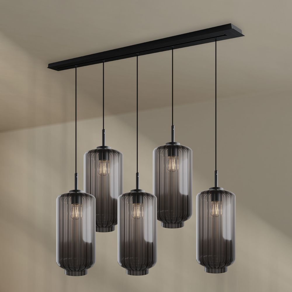 s.luce Velo Lampe de table 5 flammes 160cm Baldaquin Ø 18cm