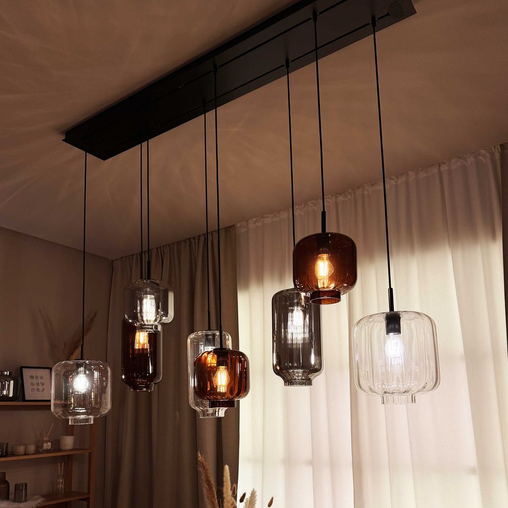 s.luce Velo Lampe de table 8 flammes 200cm 3 rangées Ø 18/20/25cm