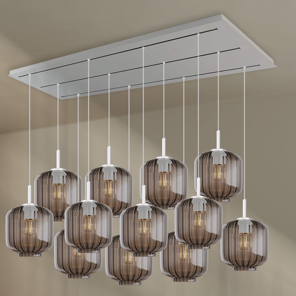 s.luce Velo lampe de table 12 flammes 200cm 3 rangées Ø 20cm