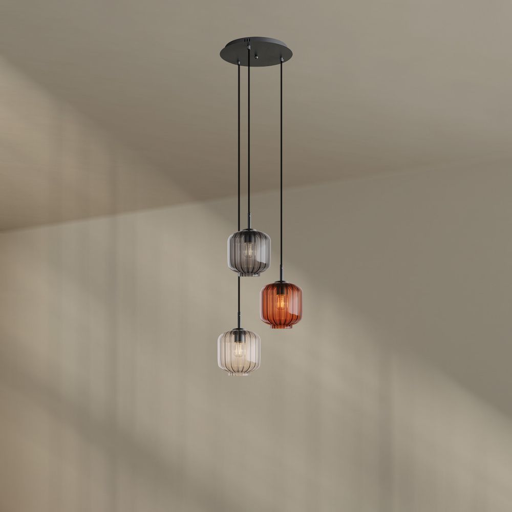 s.luce Velo lampe de galerie à 3 flammes Ø 40cm baldaquin Ø 20cm