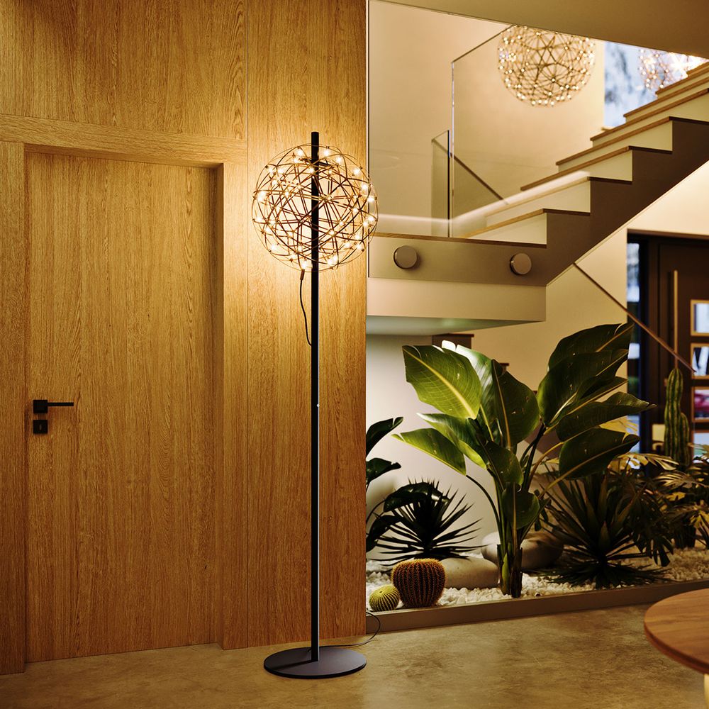 s.luce Atom Lampada da terra a LED in metallo con touch dimmer