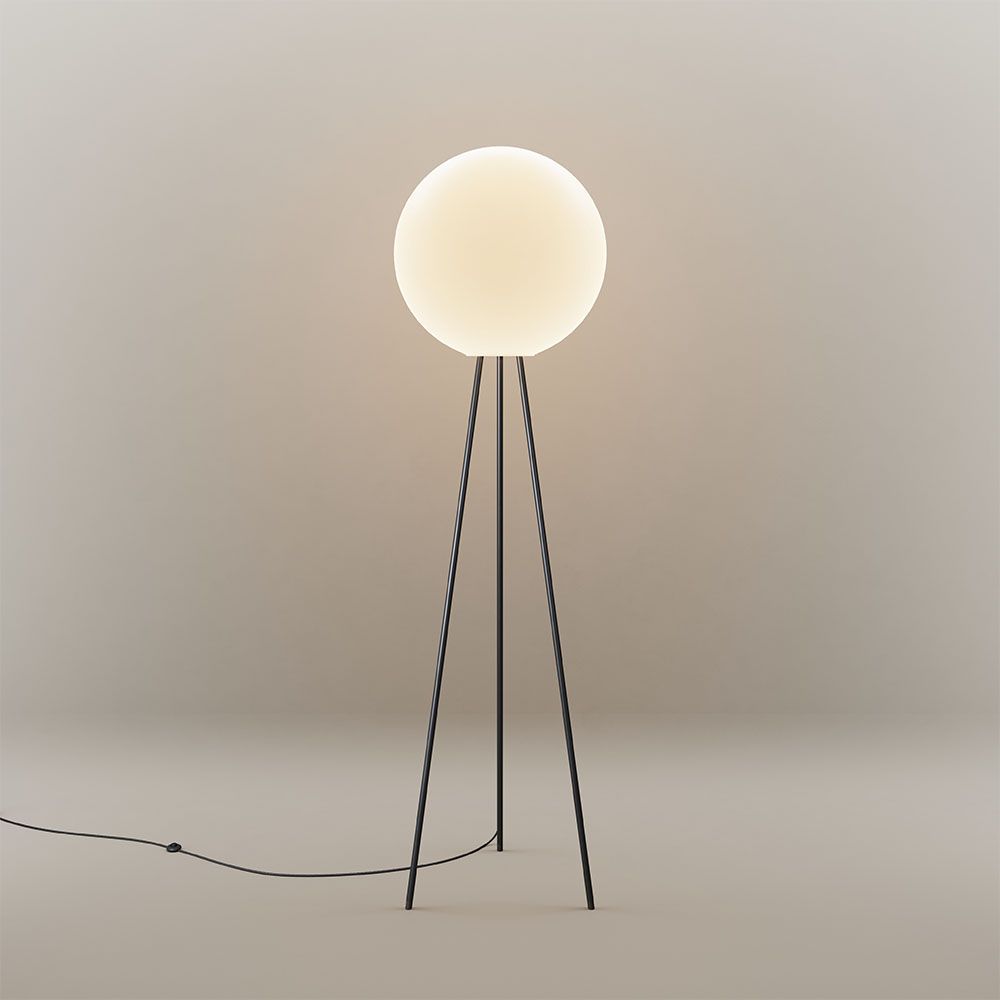s.luce lampada da terra tripode Orb Tripod 160cm con globo in vetro