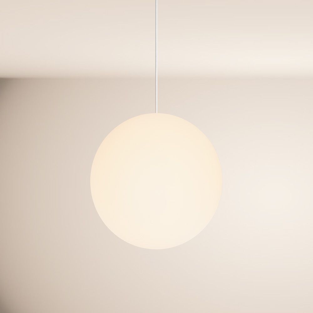 s.luce Orb globo di vetro a sospensione 150cm bianco