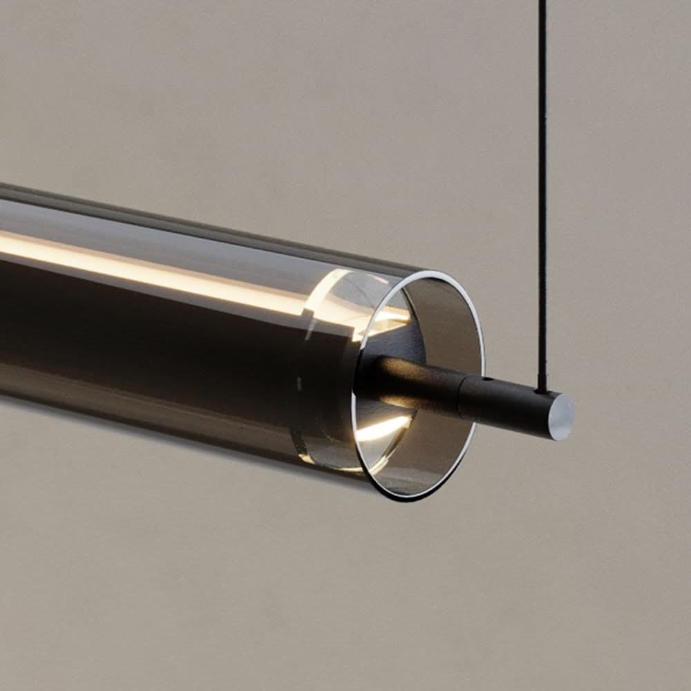 s.luce Ranya LED Lampada a sospensione Up & Down con copertura in vetro e telecomando