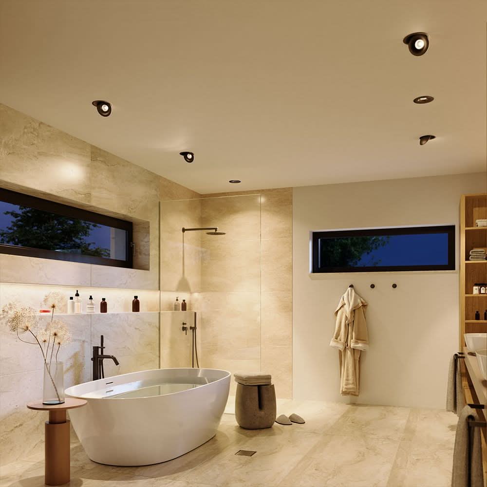 s.luce Santa Deep Faretto da incasso LED orientabile e dimmerabile