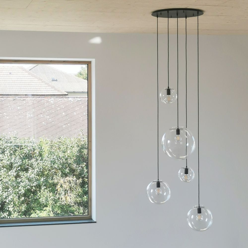 s.luce Orb XL gallery light 8 luci con baldacchino modulare