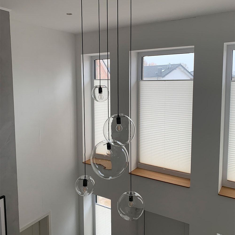 s.luce Orb XL gallery light 8 luci con baldacchino modulare